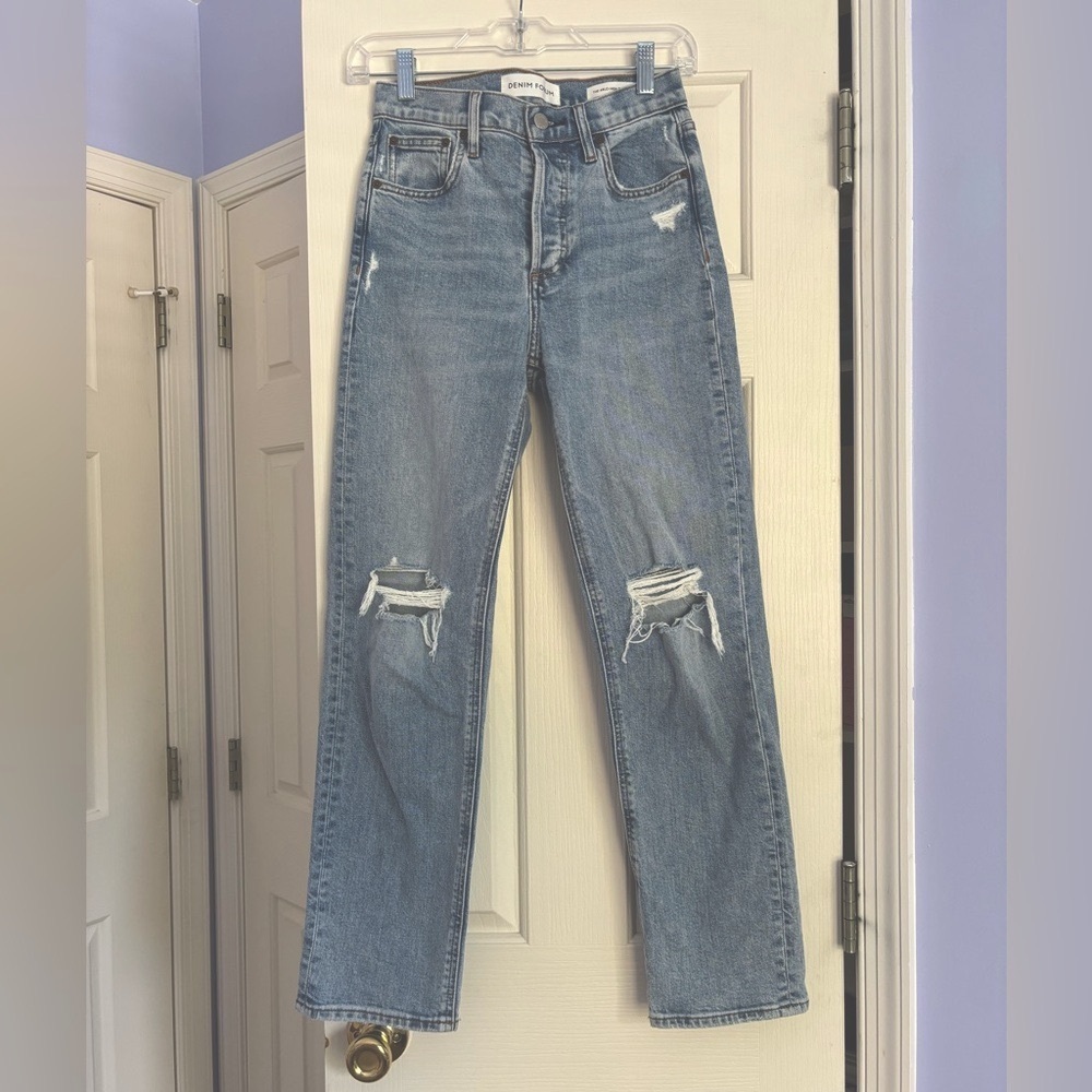 Denim Forum The Arlo High Rise Straight